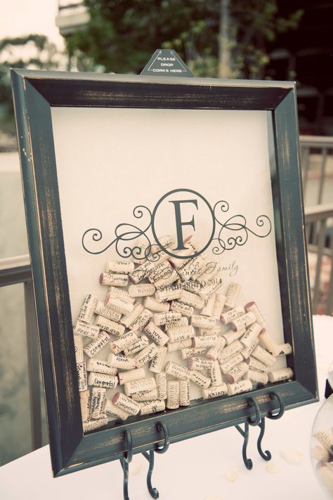 Wedding wine cork shadow box guestbook at The Mountain Winery #themountainwinery #winerywedding #franciswedding Wine Guest Book Ideas, Wine Cork Guest Book, Wedding Guest Book Shadow Box Ideas, Winery Wedding Favor Ideas, Champagne Cork Wedding Ideas, Winery Wedding Ideas Vineyard Decor, Wine Cork Wedding Ideas, Wedding Winery Ideas, Wedding Wine Theme