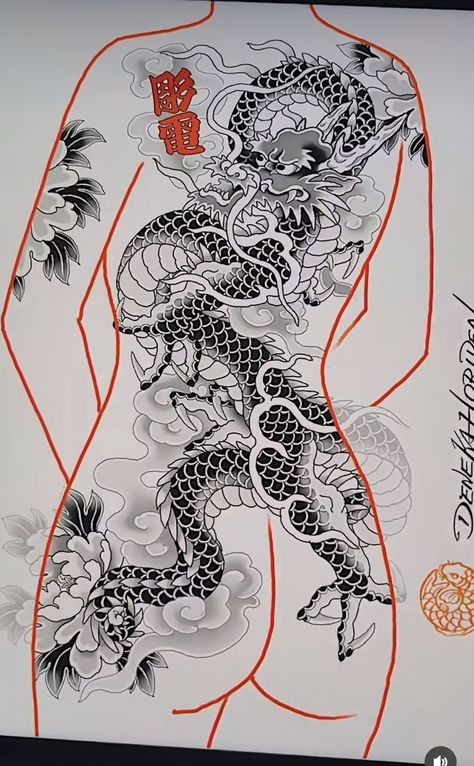 Female Japanese Back Tattoo, Kimono Dragon Tattoo, Dragon Full Back Tattoo Women, Japanese Tattoo Art Back Piece, Ryu Dragon Tattoo, Traditional Japanese Back Tattoo Women, Japanese Dragon Tattoos Back, Traditional Japanese Tattoos Back, Back Tattoos Women Full