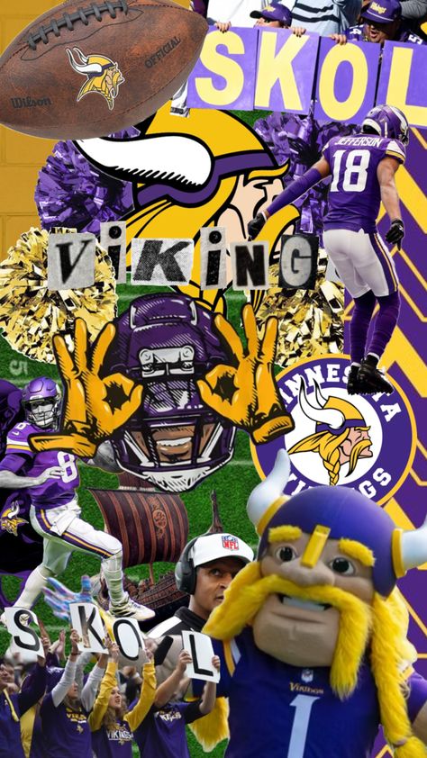 #minnesotavikings #skol #nfl #football #sports #purple #yellow Minnesota Vikings Wallpaper Iphone, Minnesota Gophers Wallpaper, Minnesota Vikings Aesthetic, Minnesota Vikings Wallpaper, Minnesota Vikings Sublimation, Viking Bear, Vintage Minnesota Vikings, Viking Wallpaper, Football Background