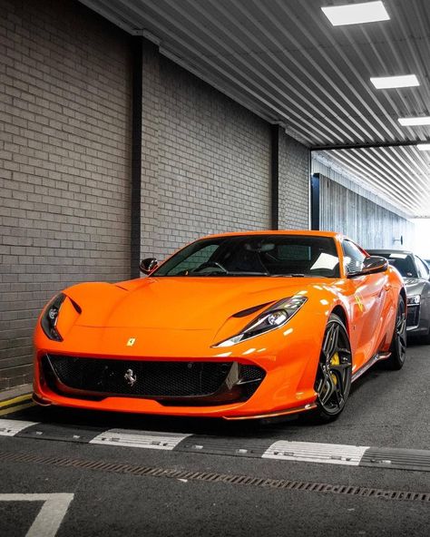 👉🏼Orange 812. 👉🏼The color on this just pops. 👉🏼Love the spec on this. - - - - - - - - - - 📷 @tomh.p #carsociety #carsinstagram… Orange Ferrari, 812 Superfast, Ferrari 812 Superfast, Ferrari 812, Orange Car, Ferrari Car, Super Luxury Cars, Italian Cars, Top Cars