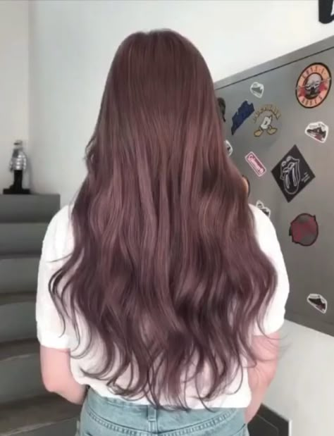 korean hairstyle
dyed hair Pink Lavender Brown Hair, Brown Mauve Hair, Lilac Brown Hair, Brownish Purple Hair, Pinkish Purple Hair, Pinkish Brown Hair, Pink Brown Hair, Brown And Pink Hair, Nails Selfie