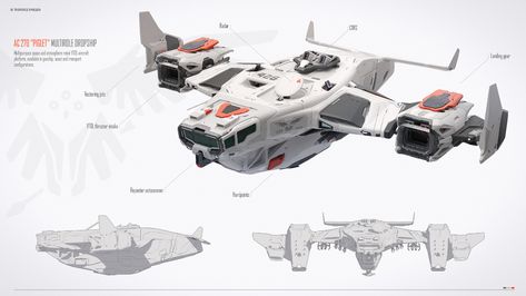 Dropship on Behance Traveller Rpg, Space Ships Concept, Space Engineers, Sci Fi Spaceships, Space Ship Concept Art, Starship Concept, Sci Fi Design, Starship Design, Sci Fi Ships