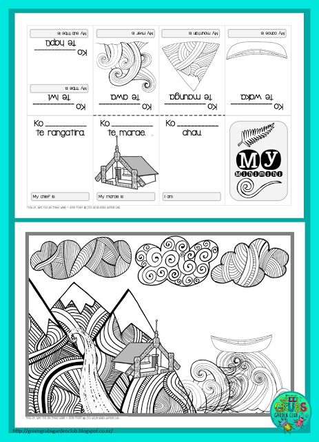 FREE Mihi/Pepeha template {1-cut-book} ~Green Grubs Garden Club Blog~ Pepeha Template, Matariki Art, Relief Teaching Ideas, Te Reo Maori Resources, Maori Symbols, Waitangi Day, Maori Words, Bunny Coloring, Maori Designs