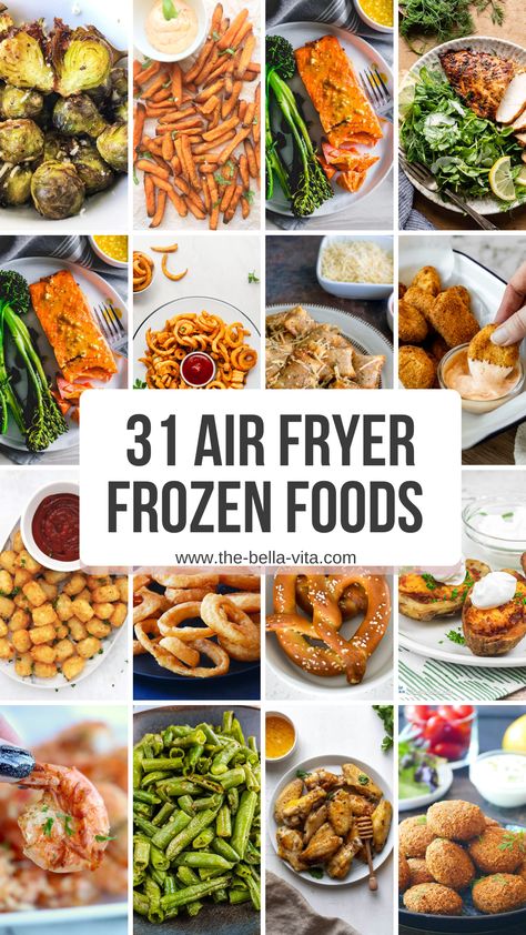 Foods For Air Fryer, Foods In Air Fryer, Frozen Food Recipes, Recipes For Vegetables, Easy Frozen Meals, Frozen Sweet Potato Fries, Best Frozen Meals, Healthy Frozen Meals, New Air Fryer Recipes