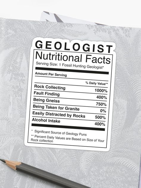 Geology Quotes, Geology Drawing, Rock Jokes, Geology Puns, Geology Humor, Mugs Ideas, College Graduation Cap Decoration, Nutritional Information, Fossil Hunting