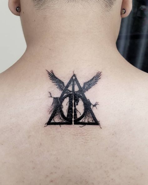 Harry Potter Tattoo Unique, Hallows Tattoo, Harry Potter Tattoo Sleeve, Best Tattoo Ideas For Men, Always Tattoo, Unique Tattoos For Men, Tattoo New, Bright Tattoos, Potter Tattoo