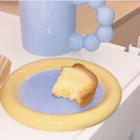 Blue Yellow Aesthetic Pastel, Crystal Wings, Pastel Accessories, Yellow Aesthetic Pastel, Aesthetic Collection, Breakfast Pastries, Blue Aesthetic Pastel, Colour Combos, Lemon Desserts