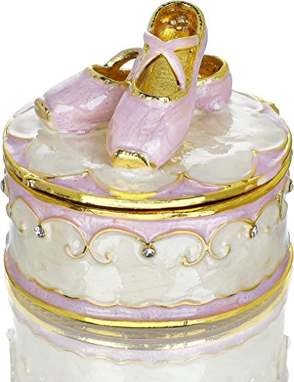 This elegant jewelry box comes with a beautiful golden gift box.Perfect gift for Ballerina, ballet teacher, mother, girlfriend, daughter, friend, sister, colleague, Any special person you loved, your spouse, the newly-married, or even for yourself. It's a perfect gift for any awesome lady! for wedding, birthday, Valentine's Day, Mother's day or Christmas. It's a perfect gift for festival. Perfect for princess core, vintage core, hyper feminine, angelcore, balletcore and Coquette core Ballet Jewelry, Pink Ballet Shoes, Jewelry Display Box, Antique Jewelry Box, Small Containers, Affordable Jewelry, Jewelry Case, Jewellery Display, Keepsake Boxes