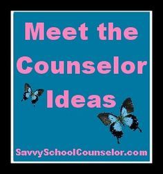 Meet the Counselor Ideas School Counselor Ideas, Meet The School Counselor, Meet The Counselor, School Counselor Lessons, Middle School Counselor, School Counselor Resources, School Counsellor, School Counseling Office, High School Counselor