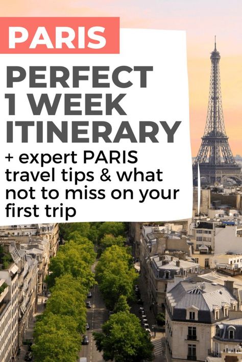 Planning a trip for a week in Paris? , my favorite travel destination. Follow this one week Paris itinerary for the best things to do in Paris. Includes a map of the top sites, food recommendations, practical tips on getting around Paris and more! One week Paris itinerary. Paris travel tips. #paristravel #parisitinerary #aweekinparis A Week In Paris, Paris Budget, 5 Days In Paris, Paris In September, One Week Itinerary, Europe Trip Planning, Food Recommendations, Week In Paris, Plan Paris