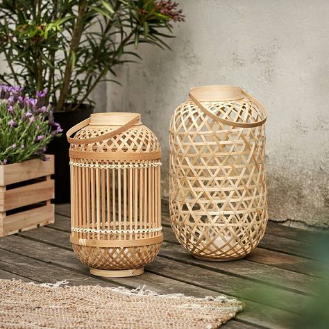 Søstrene Grene on Instagram: “Online and in stores now // From today you can explore Anna and Clara’s latest news. Be inspired by the newest finds in stores as well as…” Corner Pergola, Bamboo Lantern, Lanterns Decor, Minimalist Living Room, Bohemian Decor, Light Art, Be Inspired, Outdoor Garden, Room Inspiration