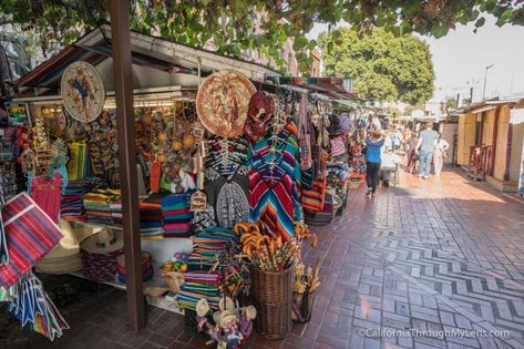 Streets Of Los Angeles, Los Angeles Mexican Culture, Olvera Street Los Angeles, Art District Los Angeles, Cowboy Town, Old Town Sacramento, Mexican American Culture, Olvera Street, Los Angeles Attractions