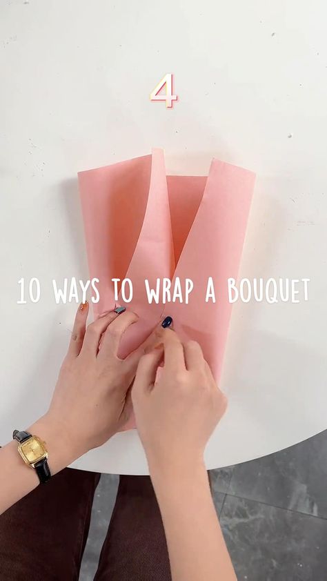 How To Fold Flower Bouquet, How To Fold Paper For Bouquet, How To Wrap Small Bouquet, Wrapping Paper Bouquet, How To Wrap Flowers In Paper Bouquets, How To Rap A Bouquet Of Flowers, How To Wrap A Single Rose In Paper, Flower Paper Bouquet Tutorials, How To Fold Bouquet Paper