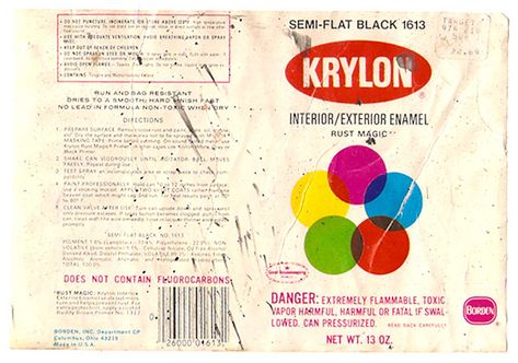 Vintage Krylon Borden Spray Paint Can Label | Gregg Koenig | Flickr Mini Templates, Printable Lables, Warehouse Party, Krylon Spray Paint, Dollhouse Art, Spray Paint Can, Marvel Rogue, Adobe Photoshop Design, Mechanic Shop