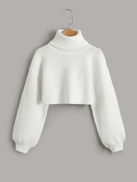 Girls Turtleneck, Winter Mode Outfits, Lantern Sleeve Sweater, Fashion Top Outfits, Casual Preppy Outfits, Trendy Outfits For Teens, Everyday Fashion Outfits, Quick Outfits, Easy Trendy Outfits