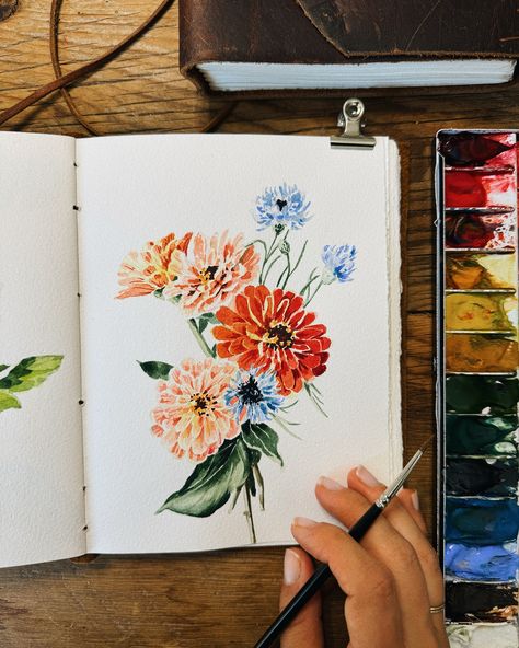 This zinnia and bachelor button painting tutorial will be available on Friday! Swipe to the end to see my content schedule for September. I’m doing 2 YouTube lives this month and they are available for everyone! 🫶🫶🫶 If you aren’t already on my newsletter, comment “email” and I’ll get you added so you don’t miss out on these classes when the time comes! Zinnia Painting, Button Painting, 2024 Illustration, Content Schedule, Painting Flowers Tutorial, Flowers Tutorial, Watercolour Inspiration, Watercolor Sketchbook, Flower Paintings