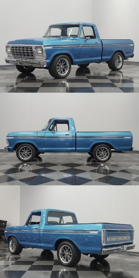 1979 Ford F-100 Restomod Ford 1979, 1979 Ford Truck, Pickup Car, Vintage Pickup, Old Muscle Cars, Vintage Pickup Trucks, Old Ford Trucks, Classic Ford Trucks, Pickups For Sale