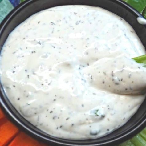 Low Sodium Chip Dip, Low Sodium Dinner Ideas Easy, Low Sodium Salad Dressing, Cardiac Recipes, Low Sodium Ranch Dressing, Wingstop Ranch Recipe, Low Sodium Meals, Low Sodium Dressing, Wingstop Ranch