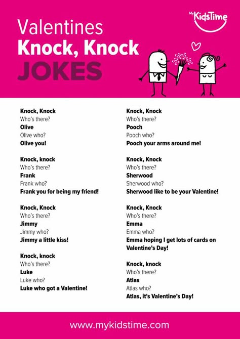 Cute Riddles, Knock Knock Pick Up Lines, Valentines Jokes, Knock Knock Jokes For Kids, Funny Knock Knock Jokes, Valentines Day Jokes, Valentine Jokes, Pick Up Line Jokes, Funny Corny Jokes