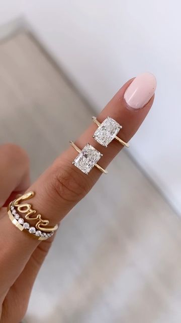 Gold Band Elongated Cushion, Radiant Vs Cushion Engagement Ring, Ring Concierge Engagement Ring, Radiant Cushion Cut Engagement Ring, Elongated Radiant Engagement Ring Gold, Radiant Vs Elongated Cushion, Enlonged Cushion Cut, Radient Engagement Ring Solitaire, Elongated Cushion Vs Radiant