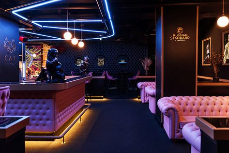 Nightclub Interior, Bar Mood Board, Cheers Bar, Pole Studio, Lounge Designs, Cat Bar, Bar Paris, Bar Lounge Design, Bar Decor Ideas