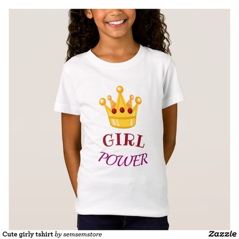 Cute girly tshirt Confidence Quote, Girls Party Outfits, Girl Power T Shirt, Disney T, Pink Kids, Girl Party, Sweet Girls, Cute Pink, Girl Power