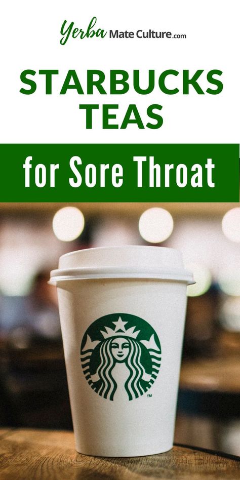 Find out what is the best Starbucks tea for sore throat. In addition to my top pick, there are many more great options to soothe an itchy throat and cough. Teas For Sore Throat, Starbucks Teas, Tea For Sore Throat, Drinks For Sore Throat, Starbucks Teas Drinks, Good For Sore Throat, Throat Tea, Sore Throat Tea, Starbucks Tea