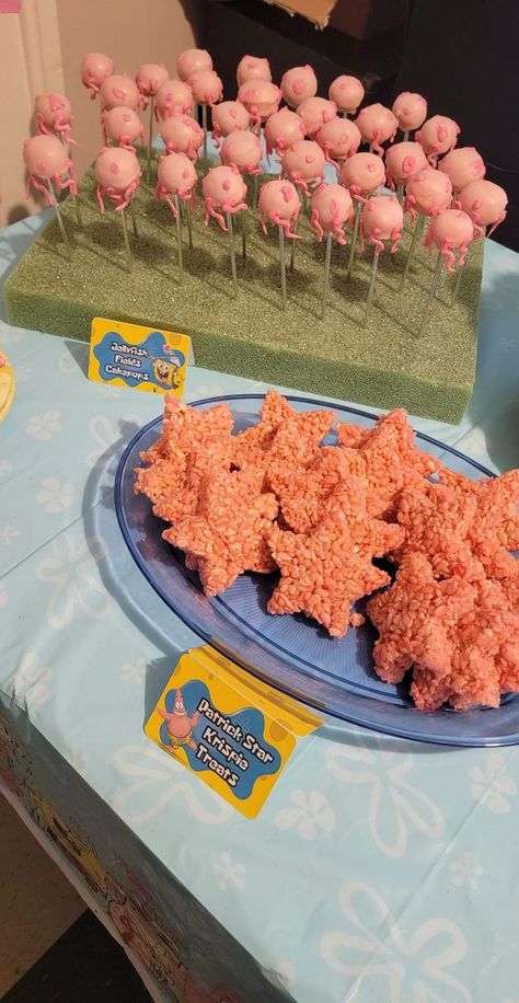 Spongebob First Birthday, Spongebob Party Food, Spongebob Party Decorations, Spongebob Birthday Party Decorations, Spongebob Birthday Cake, Spongebob Halloween, Spongebob Cake, Spongebob Birthday Party, 25th Birthday Parties