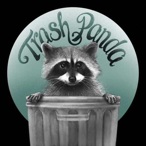 Here’s the Trash Panda (aka raccoon) and the initial sketch. I originally was going to do the text in all uppercase and have the ears play into the shape of the “A”s but it wasn’t looking like I wanted so I scrapped that and went with lower case letters instead. . I’m thinking of making a bunch of stickers with some of my designs. I think this would make a good one. Would you put this on your water bottle? lol maybe… . . . . . #rootedinyourregion #nocturnalneighbors #trashpanda #raccoon #st... Can Painting, Trash Panda, Lower Case, Garbage Can, Lowercase A, Lower Case Letters, Iphone Wallpaper, Initials, Water Bottle