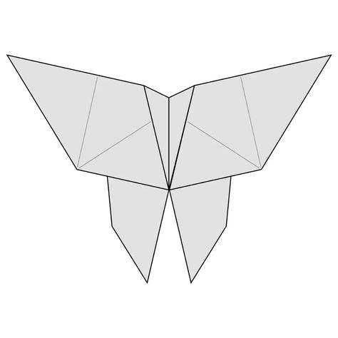 How to Fold an Easy Origami Butterfly - The Traditional Origami Butterfly Origami Butterfly Tattoo, Origami Butterfly Instructions, Origami Butterfly Easy, Paper Flower Wall Hanging, Butterfly Kit, Wall Hanging Ideas, Butterfly Sketch, Butterfly Outline, Dollar Origami