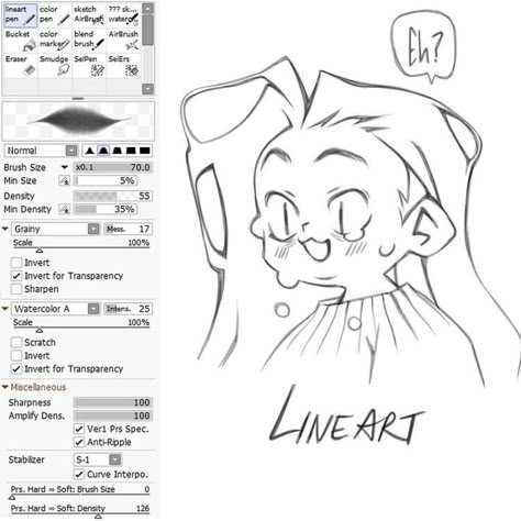 Sai Lineart Brush, Sai Paint Brushes, Paint Tool Sai 2 Brush, Paint Tool Sai 2 Brush Settings, Sai 2 Brushes, Firealpaca Brushes, Paint Tool Sai Brushes, Csp Brushes, Clip Studio Paint Brushes