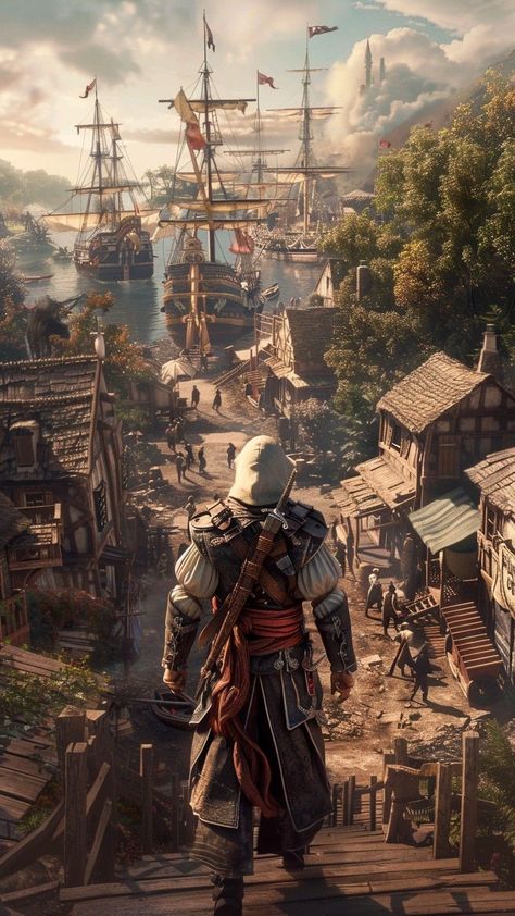 Assassins Creed Pirates, Pirates Wallpaper, Photography Aesthetic Wallpaper, Pirate Ship Art, Assassin's Creed Wallpaper, Game Photography, Assassins Creed Black Flag, Assassins Creed Series, Assassins Creed Artwork