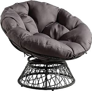 Favorite Albums, Grey Cushion, Tufted Chair, Swivel Chairs, Grey Frame, Red Cushions, Reading Chair, Black Cushions, Papasan Chair