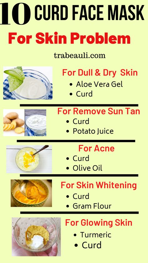 Benefits Of Applying Curd On Face | 11 Homemade Face Packs Homemade Face Pack, Bridal Skin Care, Natural Skin Care Ingredients, Diy Skin Care Routine, Natural Face Skin Care, Natural Acne Remedies, Good Skin Tips, Face Pack, Perfect Skin Care Routine