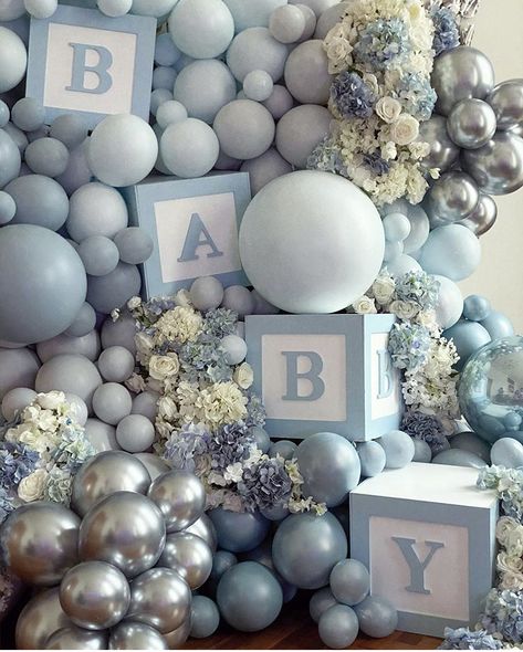 Elari Events, Creative Baby Shower Themes, Jordan Baby Shower, Baby Boy Sprinkle, Baby Gender Reveal Party Decorations, Baby Shower Party Themes, Baby Boy Decorations, Outside Baby Showers