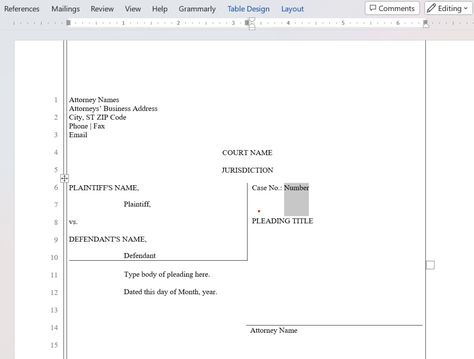 Create a Legal Pleading Template in Microsoft Word (Legal Paragraph Structure, Blank Labels, Legal Documents, Document Templates, Page Number, Invoice Template, Formal Invitation, How Do I Get, Label Templates