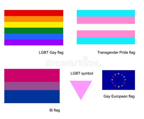 Sistema del icono de las banderas del gay de LGBT, aislado en el fondo blanco Bandera del transexual Bandera del BI, símbolo bise stock de ilustración Iq Test, Bar Chart, Pie Chart, Drawings, Color