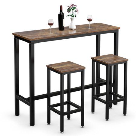 Modern Bar Table, Dinning Table Set, Breakfast Table Setting, Bar Table Set, Party Restaurant, Bar Dining Table, Chair And Table, Bar Table And Stools, Table Industrial