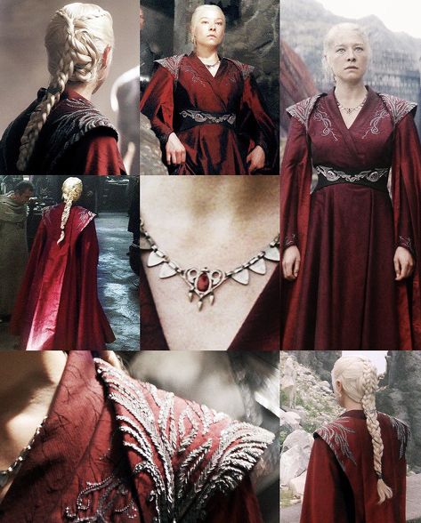 Rhaenyra Targaryen Inspired Outfits, House Targaryen Clothes, Rhaenyra Jewelry, Rhaenyra Targaryen Costume, Targaryen Inspired Dress, Rhaenyra Outfit, Rhaenyra Targaryen Outfit, House Of The Dragon Outfit, Game Of Thrones Clothes