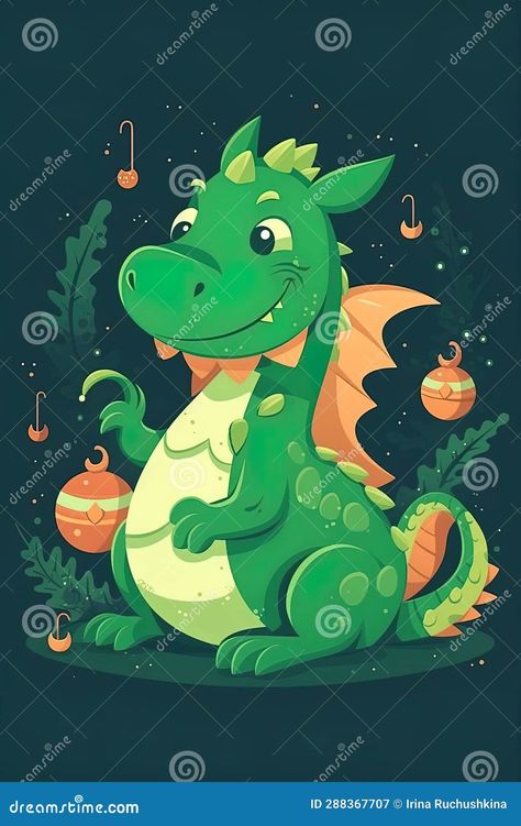 Illustration about Fantasy cute dragon with christmas hat, new year s card, New Year 2024 Generative AI. Illustration of claus, reptile, fantasy - 288367707 2024 Dragon, Wood Dragon, Christmas Dragon, New Year Illustration, New Year Postcard, Art Japan, Cute Dragon, Dragon Illustration, Dragon Pictures