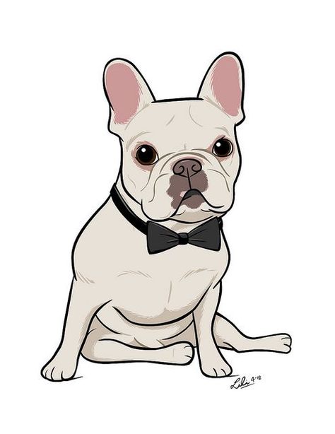 French Bulldog Art #Frenchie #FrenchBulldog #FrenchieArt #FrenchbulldogArt French Bulldog Cartoon, French Bulldog Drawing, French Bulldog Art, Dog Artist, Frenchie Bulldog, Bulldog Art, Pets Drawing, 강아지 그림, Animal Illustrations