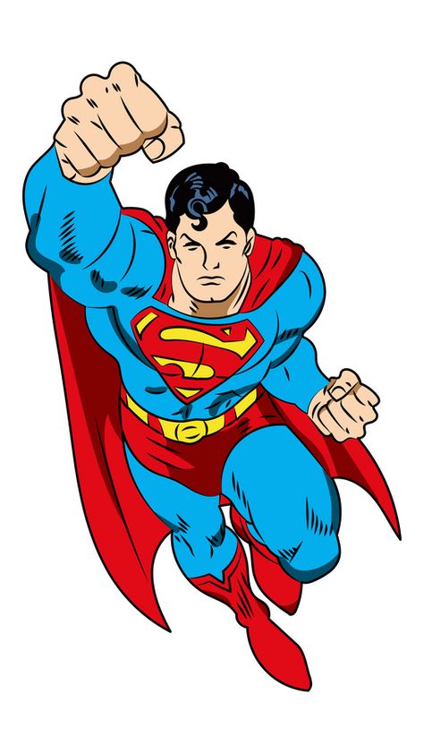 We think that there is no reason to tell you who is this character. This is the most iconic superhero in the DC Comics universe, who was born on the fictional planet Krypton and was named Kal-El.... Super Man Drawing, Super Man Cartoon, Superman Tattoo Ideas, Super Hero Character Design, Superman Stickers, Planet Krypton, Boys Toy Box, Iron Man Drawing, Superman Characters