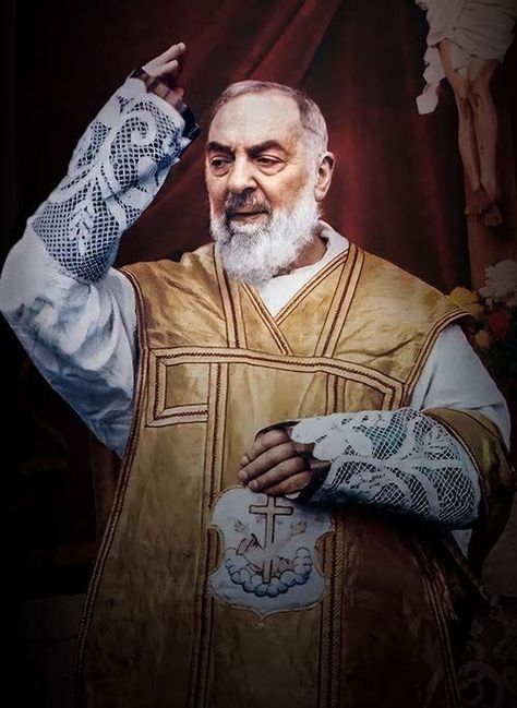 St Pio Of Pietrelcina, St Padre Pio, Orthodox Catholic, Jesus Wall Art, American Flags, Mary And Jesus, Catholic Art, St Joseph, Roman Catholic