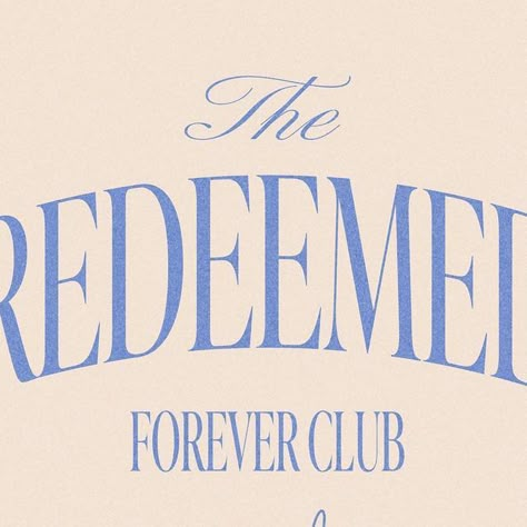 Graphic Design for Christians on Instagram: "The Redeemed Forever Club🕊️ This design is for sale. If you want to start a christian clothing brand and want to sell out by having a really professional design, send me a message! #christiandesign #christianposters #christiangraphics #posterdesign #logodesign #inspirationaldesign #graphicdesign #merchdesign #appareldesign #creative #creativework #christiancreative #merch #createforthecreator #churchgraphics #churchdesign #churchmedia #vintagedesign Aesthetic Christian Graphic Design, Christian Branding Design, Starting A Clothing Brand Aesthetic, Christian Merch Aesthetic, Clothing Brand Design Graphics, Christian Apperal, Easter Graphics Church, Christian Logo Design, Christian Brands