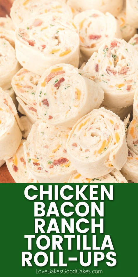 Chicken Bacon Ranch Tortilla Roll-Ups Chicken Ranch Roll Ups Tortilla, Chicken Tortilla Pinwheels Roll Ups, Canned Chicken Tortilla Roll Up, Low Carb Chicken Bacon Ranch Pinwheels, Easy Chicken Pinwheels, Easy Lunch Roll Ups, Chicken Bacon Ranch Tortilla Rollups, Chicken Bacon Tortilla Wraps, Tortilla Roll Ups Chicken