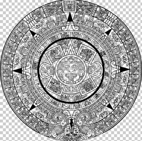 Ancient Maya Art, Black And White Calendar, Maya Architecture, Calendar Png, Aztec Empire, Mayan Symbols, Maya Civilization, Maya Art, Mayan Calendar