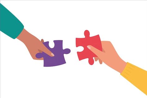 Hands assembling puzzle pieces together ... | Premium Vector #Freepik #vector #piece #puzzle #jigsaw #jigsaw-puzzle Puzzle Pieces Illustration, Linkedin Ideas, Puzzle Jigsaw, Love Yourself First, Vector Hand, Power Point, Hand Illustration, Puzzle Pieces, Design Inspo