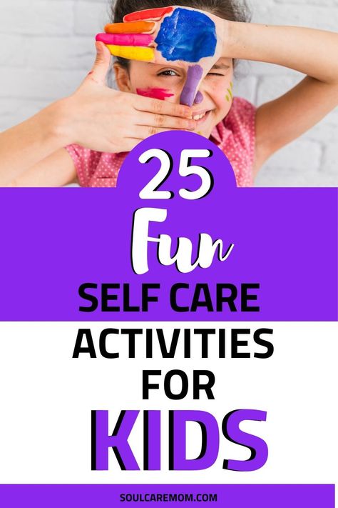 Looking for fun things to do with your kids in and around the house? Here are 25 fun self care activities you can do from home that will create lasting memories with your family. Plus get the printable activities list! Wellbeing Activities For Children, Self Care Activities For Kids, Health And Wellbeing Activities, Mindfulness Crafts, Self Care For Kids, Self Care Weekend, Types Of Self Care, Yoga Activities, Mindfulness Activities For Kids