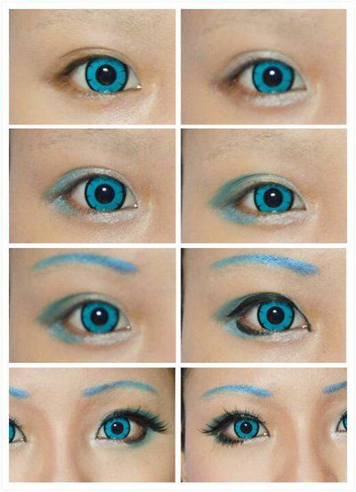 Hatsune Miku eye makeup by EzrealCos.deviantart.com on @DeviantArt Miku Makeup Tutorials, Hatsune Miku Cosplay Makeup, Miku Cosplay Makeup, Hatsune Miku Makeup, Miku Makeup, Cosplay Eyes, Maroon Makeup, Cosplay Makeup Tutorial, Geisha Makeup