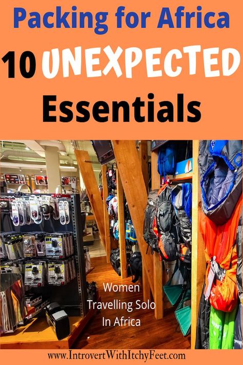 travel gadget store, 10 Unexpected essentials for travel to Africa South Africa Packing List, Africa Safari Clothes, Africa Packing List, Trip To Africa, South Africa Safari, Safari Vacation, Africa Trip, Africa Travel Guide, Tanzania Travel